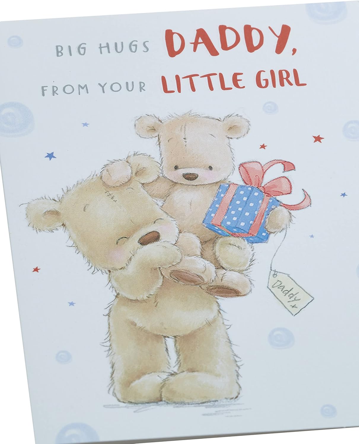 Teddy Bear Design From Your Little Girl Father's Day Card