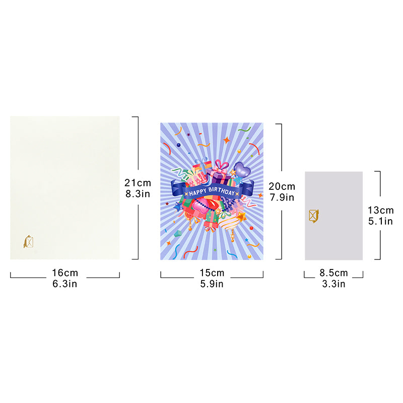 Balloons & Bliss 3D Birthday Pop Up Card