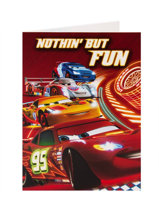Disney cars lighting mcqueen nothin' but fun birthday card 