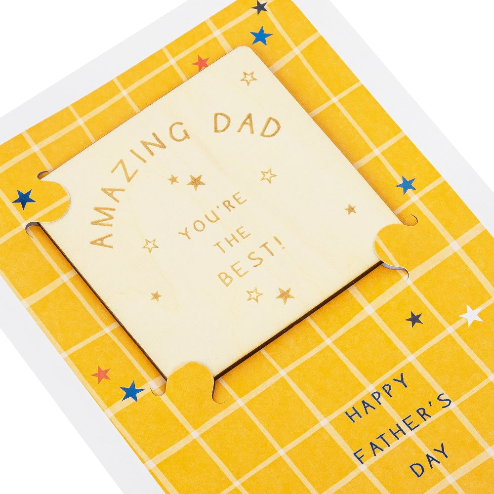 'My Cuppa Tea' Orange & Keepsake Coaster For Dad Father's Day Card