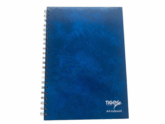 A4 Twinwire A-Z Index Cloud Cover Design Notebook 