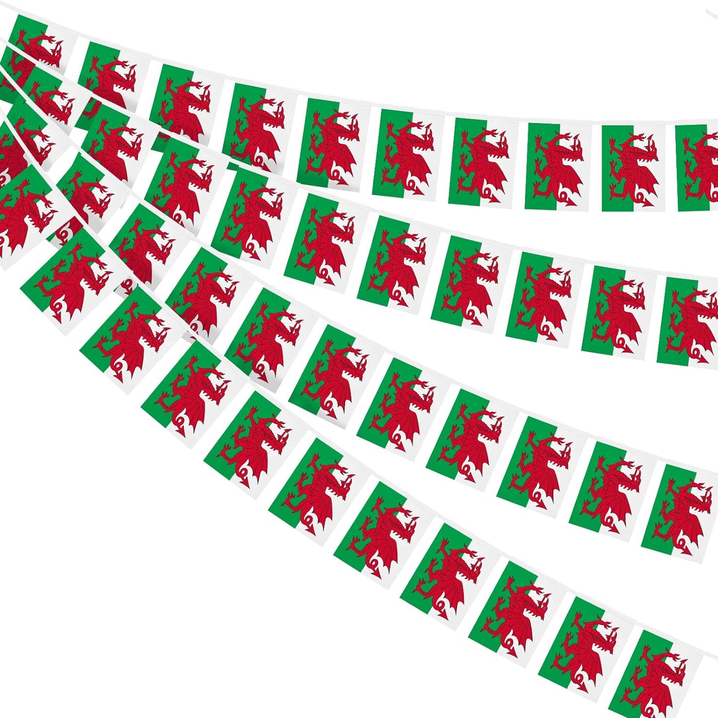 Wales Bunting 10m with 20 Flags