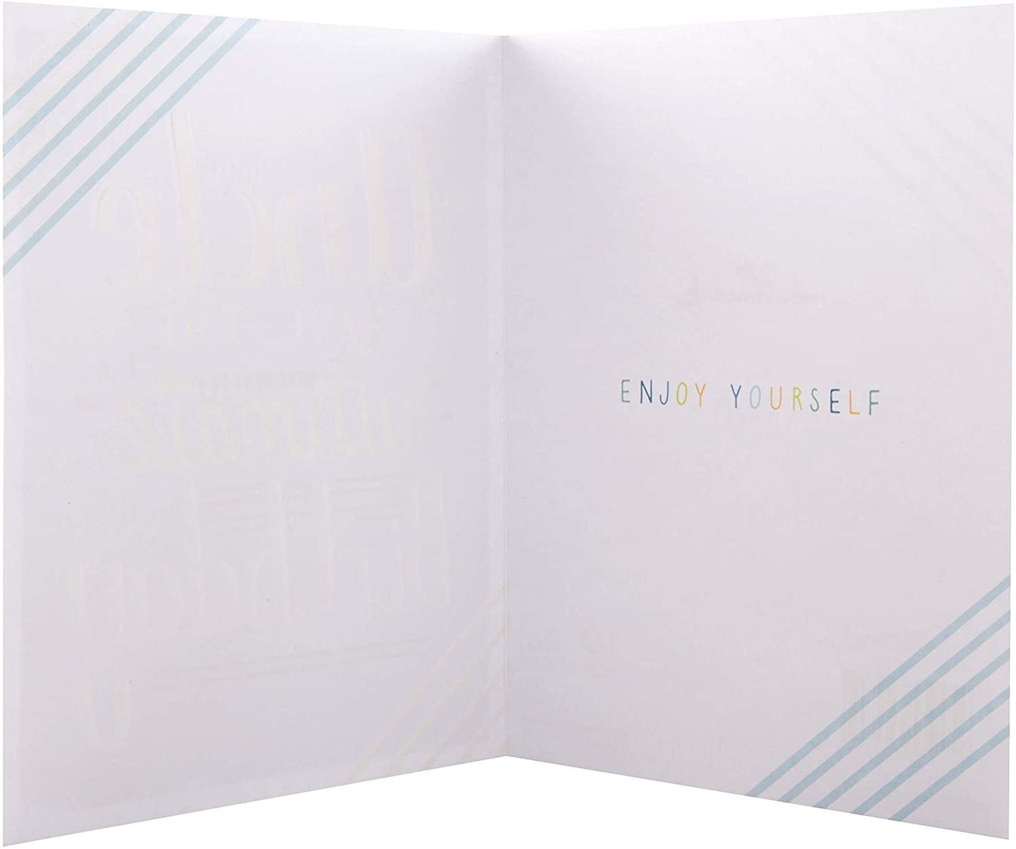 Uncle Birthday Card Contemporary Text Design