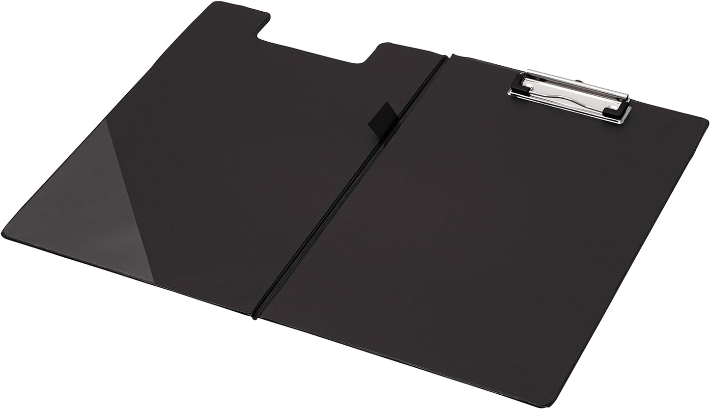 Q-Connect A4 PVC Foldover Clipboard Black