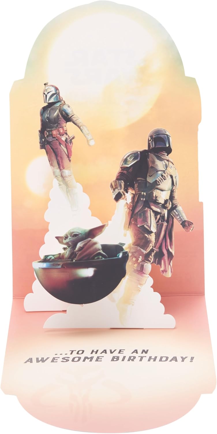 Disney The Mandalorian Foil Design Birthday Card