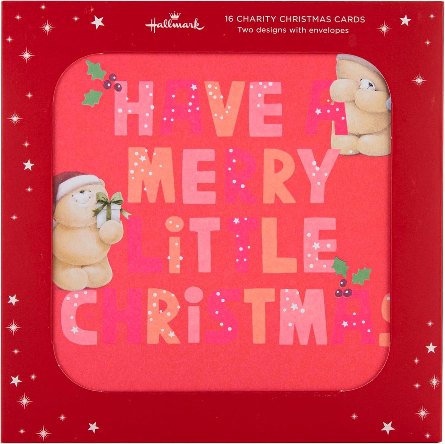 Forever Friends Pack of 16, 2 Designs Multipack Charity Christmas Cards