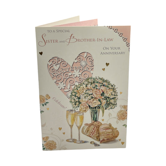 For Special Sister And Brother-In-Law Traditional Celebrity Style Anniversary Card