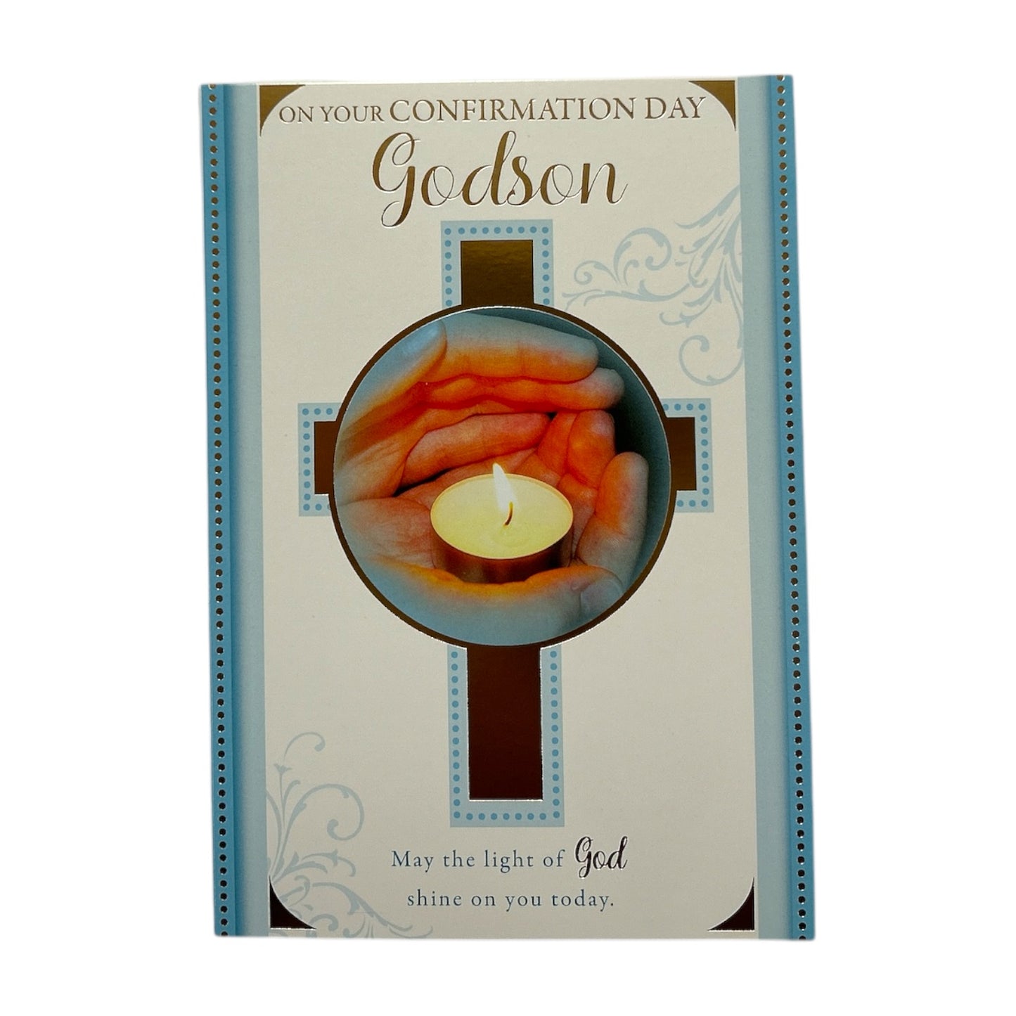 For Godson On Your Confirmation Light Of God Design Religious Greeting Card