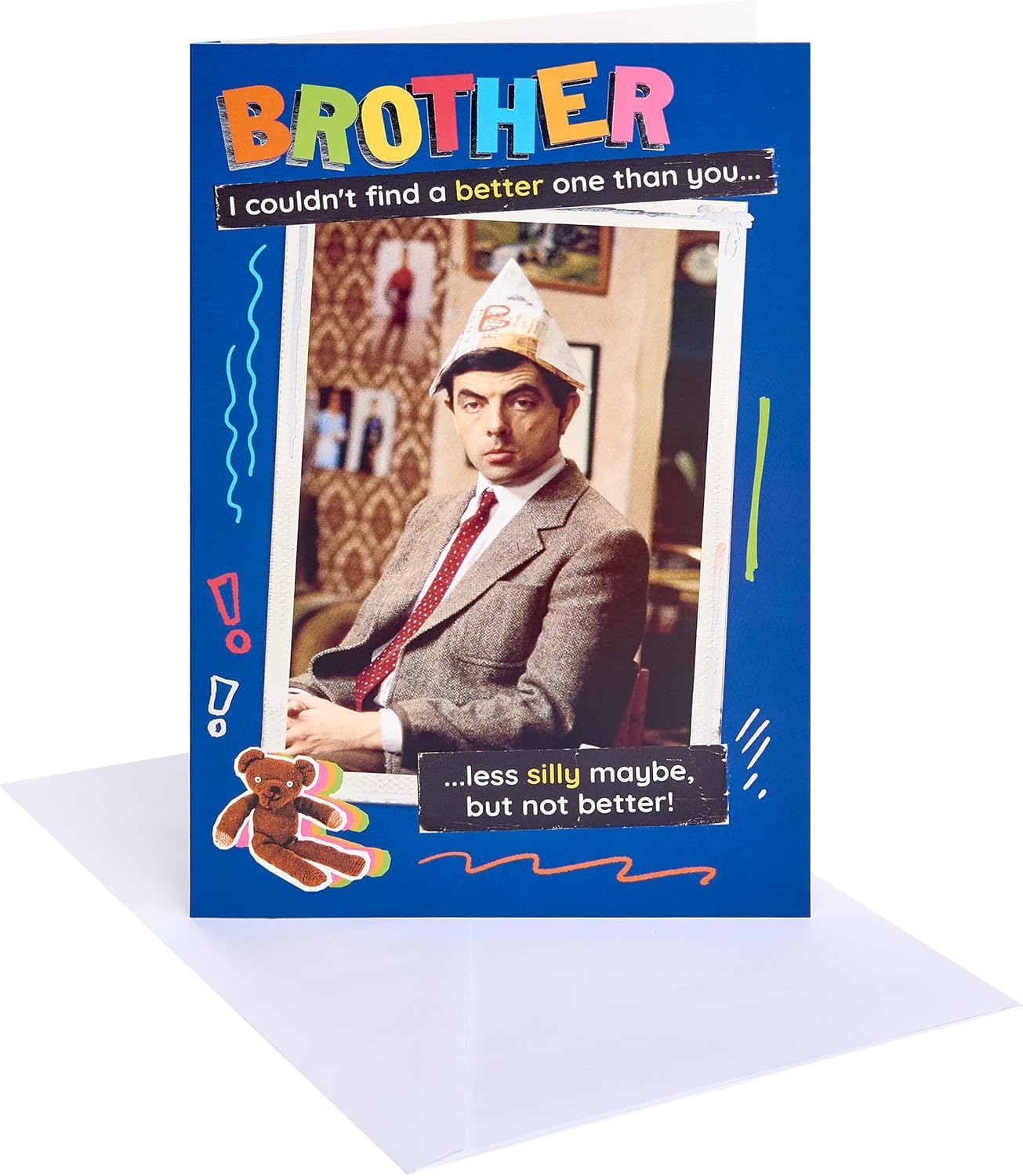 Mr Bean Design Brother Birthday Card