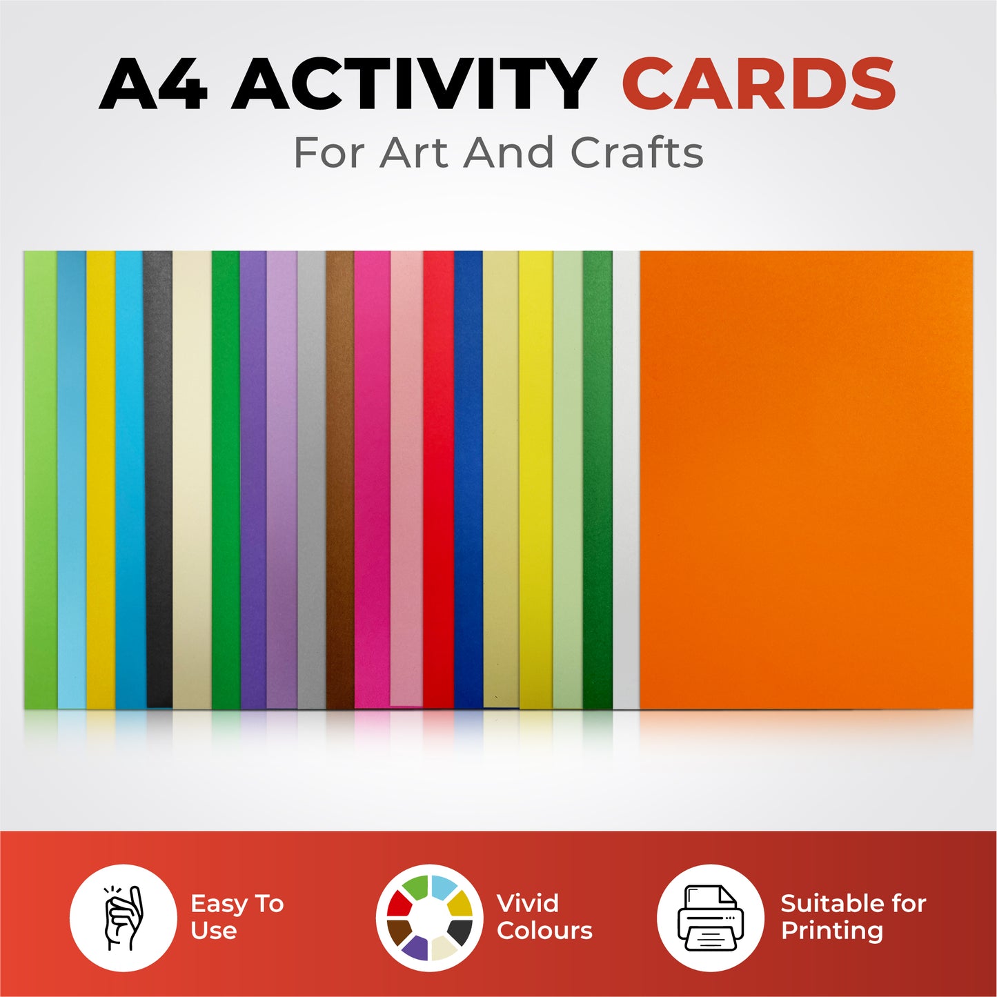 Pack of 50 A4 Ivory Coloured Card 160gsm Sheets