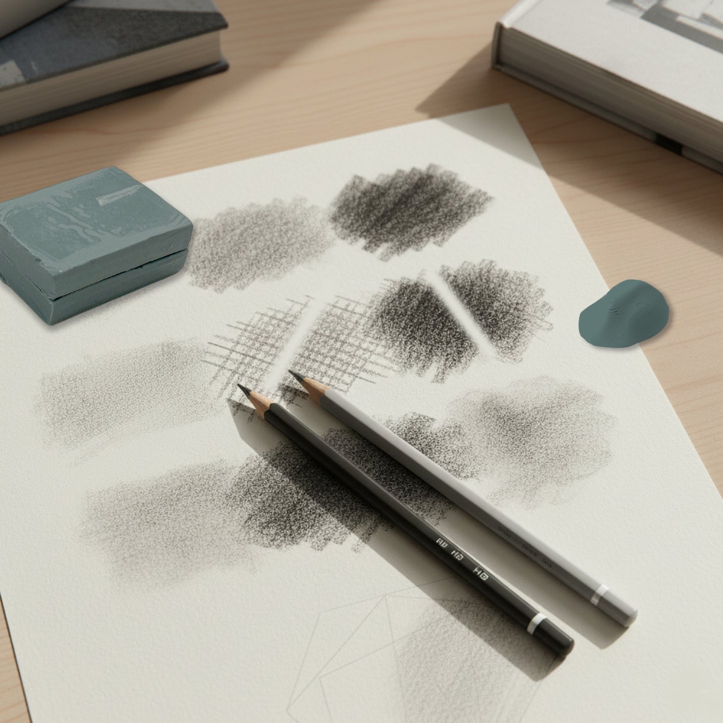 Kneadable Eraser 45 x 35 x 10mm – Reusable Mouldable Rubber for Artists and Sketching