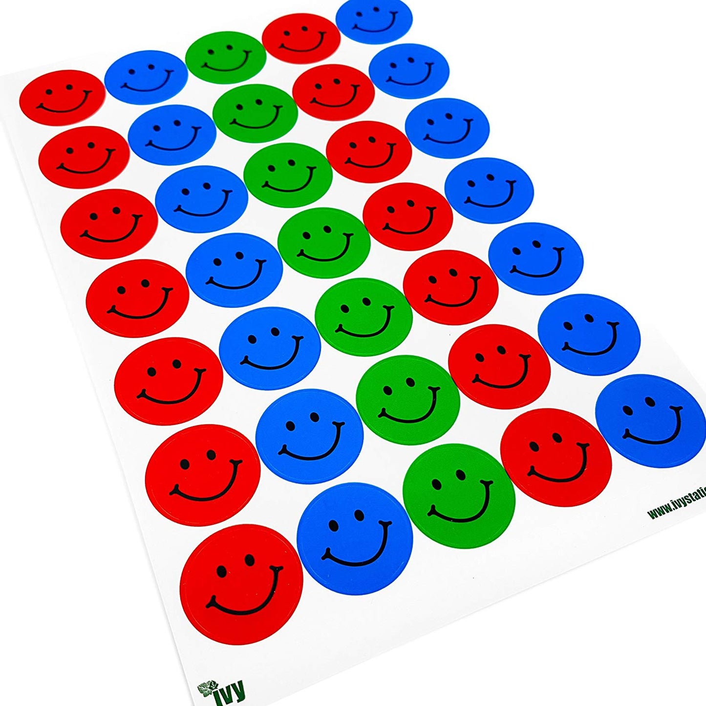 Pack of 420 23.5mm Assorted Motivational Merit Award Face Stickers