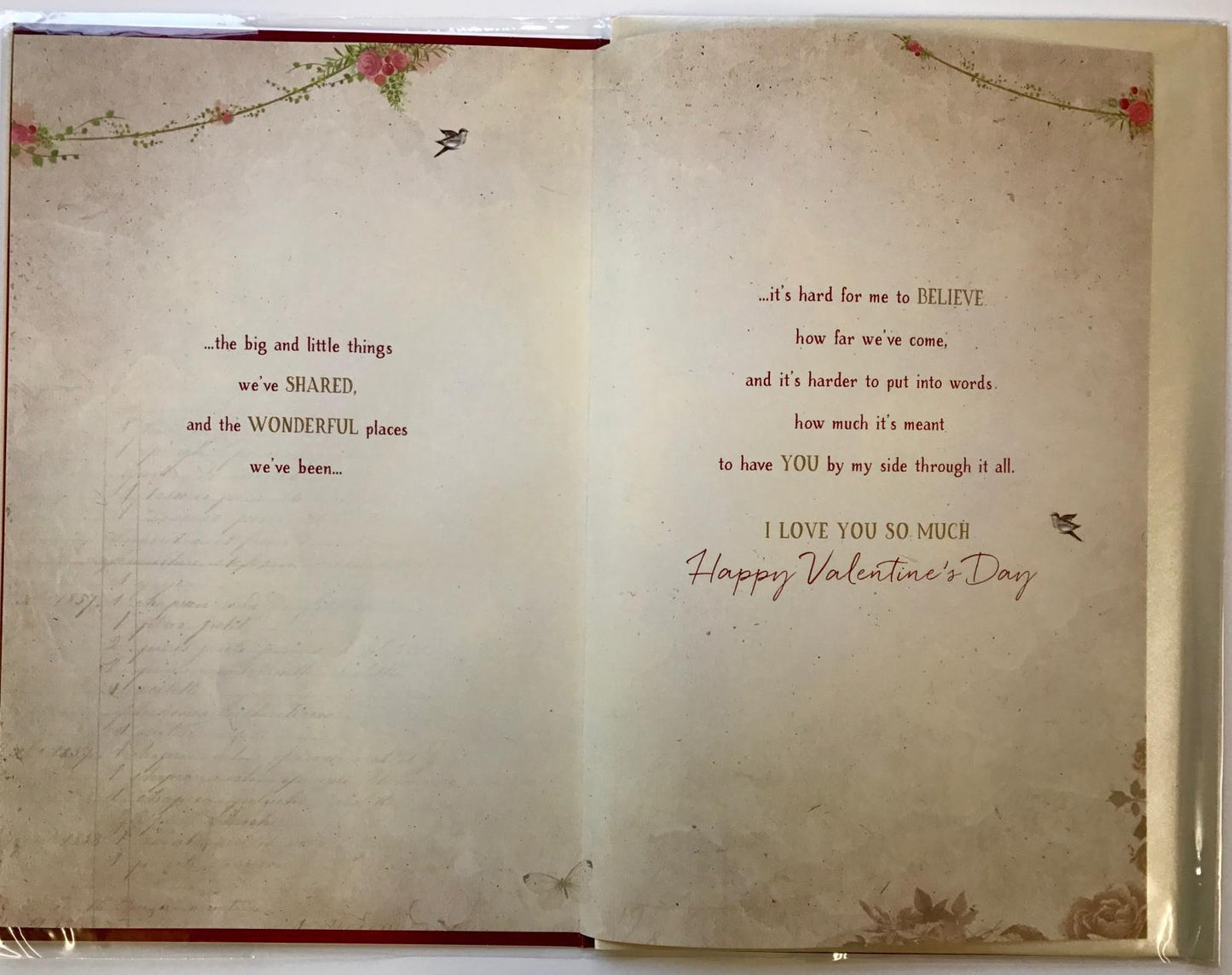 For the One I Love Valentine's Day Lovely Verse Card