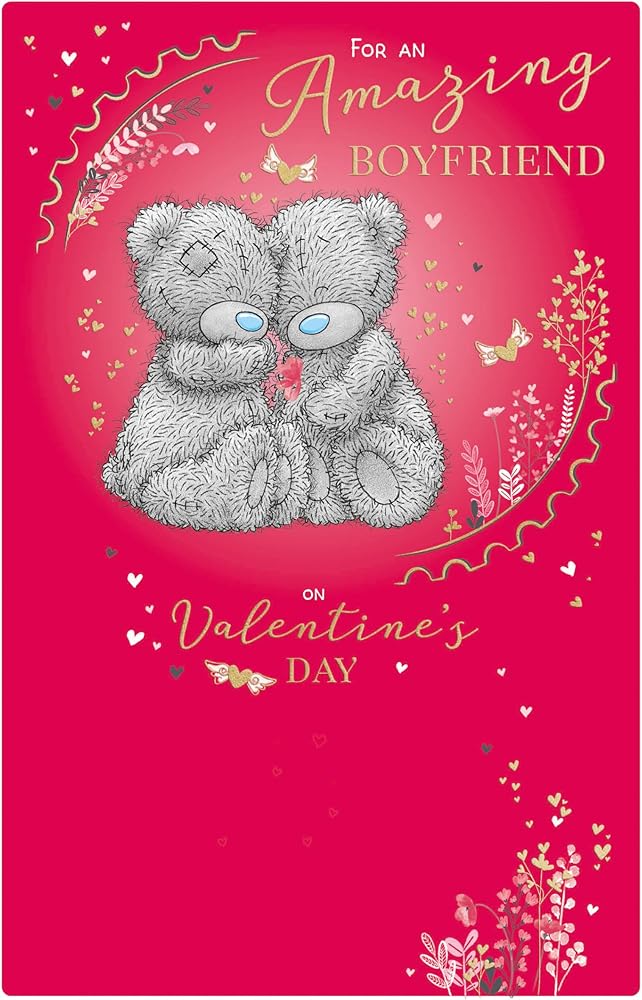 Bears Sat Together Boyfriend Valentine's Day Card