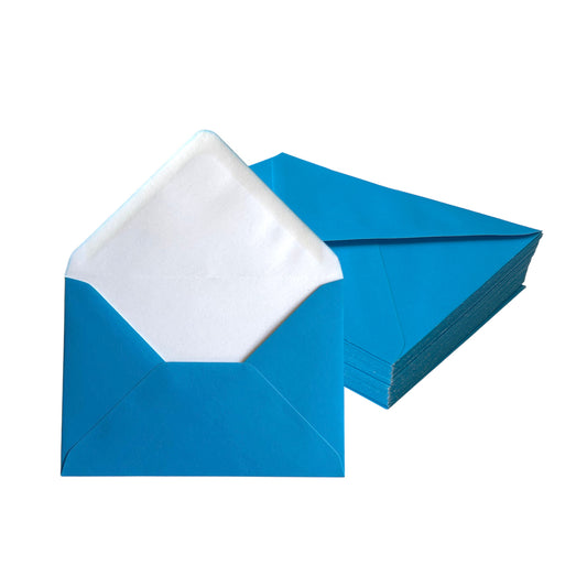 Pack of 1000 Vivid Lagoon Blue 133x184mm Gummed Envelopes