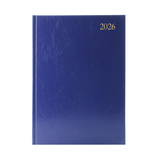 Janrax 2026 A5 2 Days Per Page Blue Desk Diary