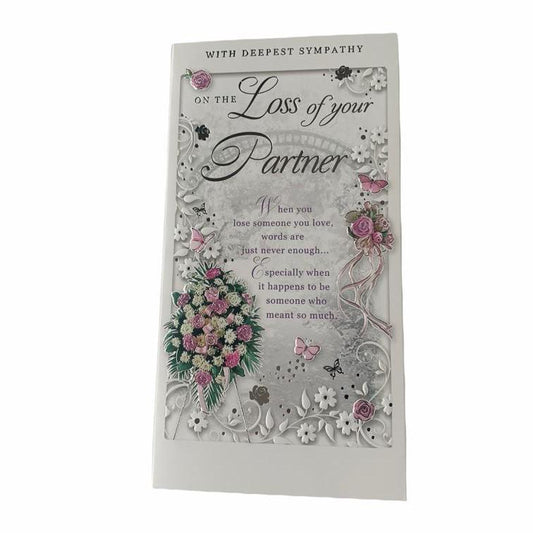 Sympathy on the Loss of Your Partner Greeting Card