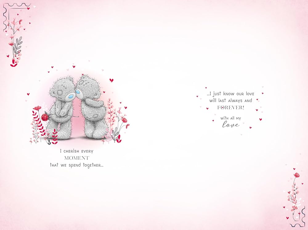 Bears With Rose One I Love Valentine's Day Card