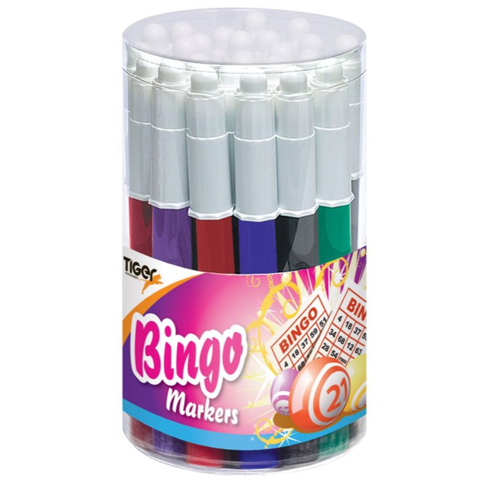 Pack of 24 Mercurio Assorted Colour Bingo Markers