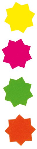 Pack of 360 Fluorescent Star Shapes 60mm