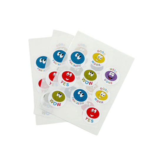 Pack of 162 Motivational Blobs 24mm Round Self-Adhesive Labels