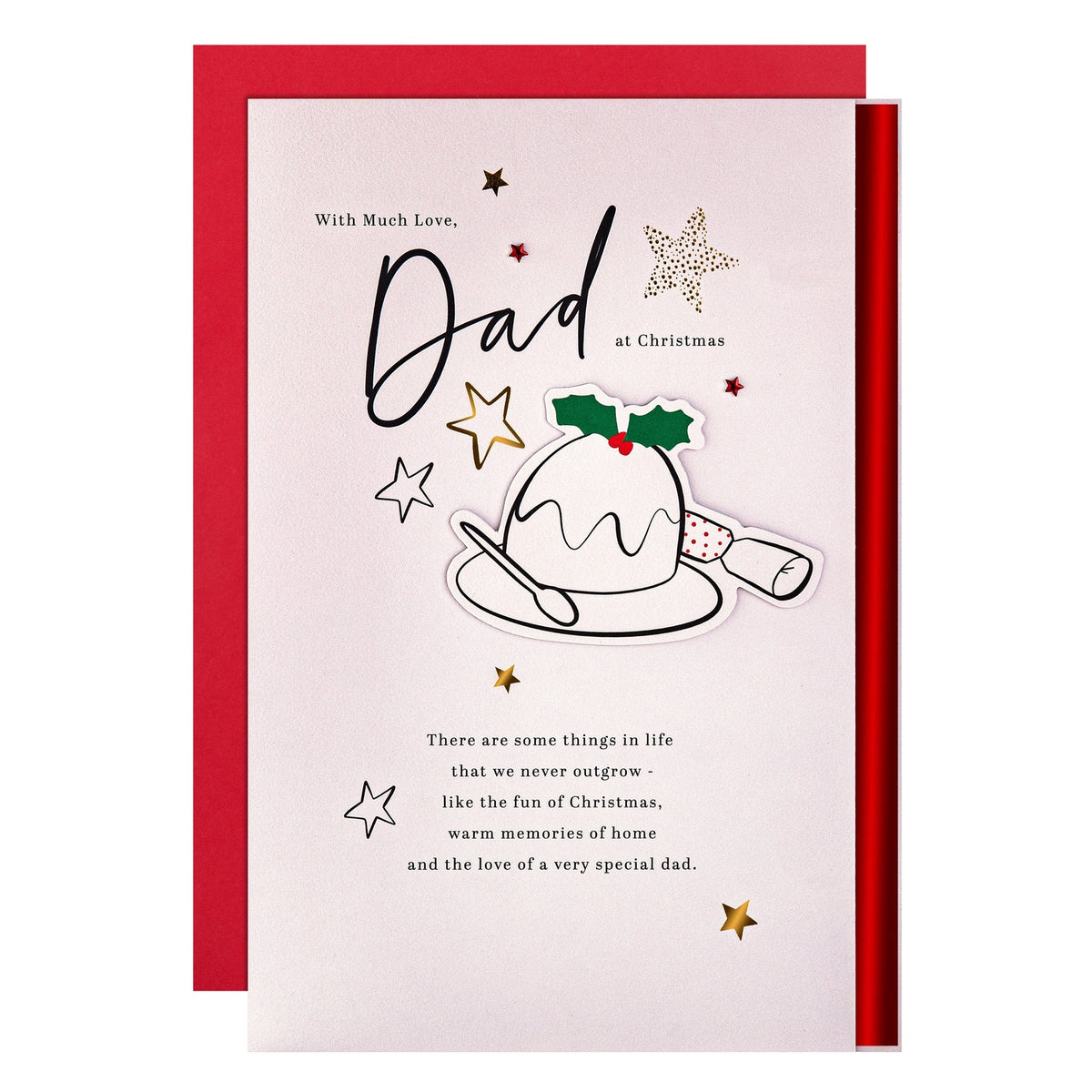 Special Sentiment, Christmas Pudding Design Dad Christmas Card