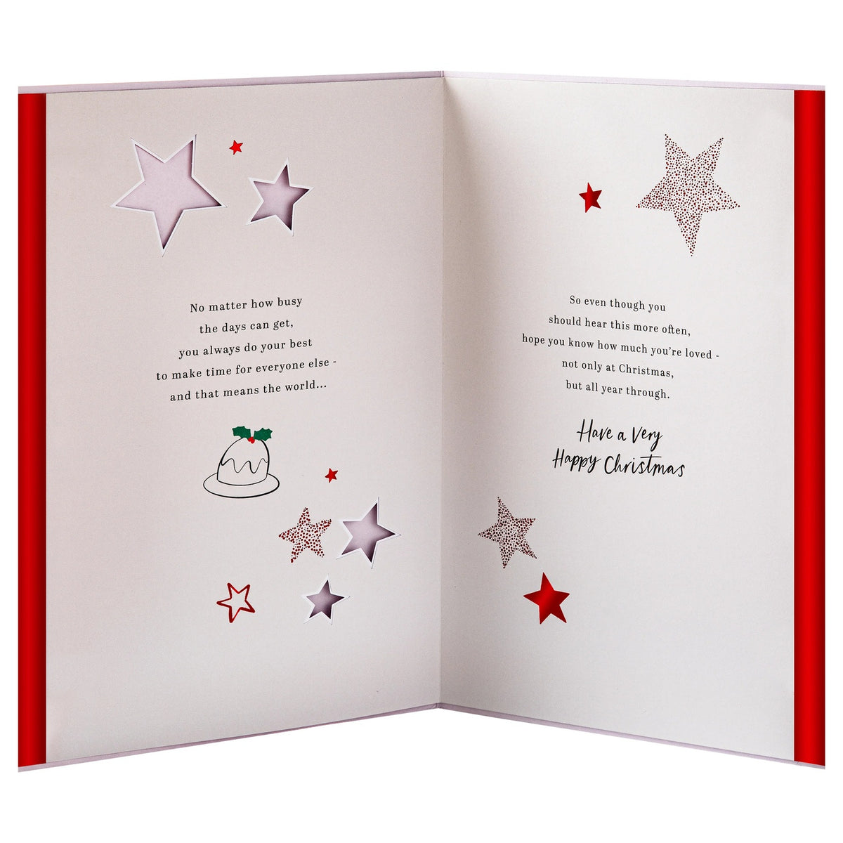 Special Sentiment, Christmas Pudding Design Dad Christmas Card