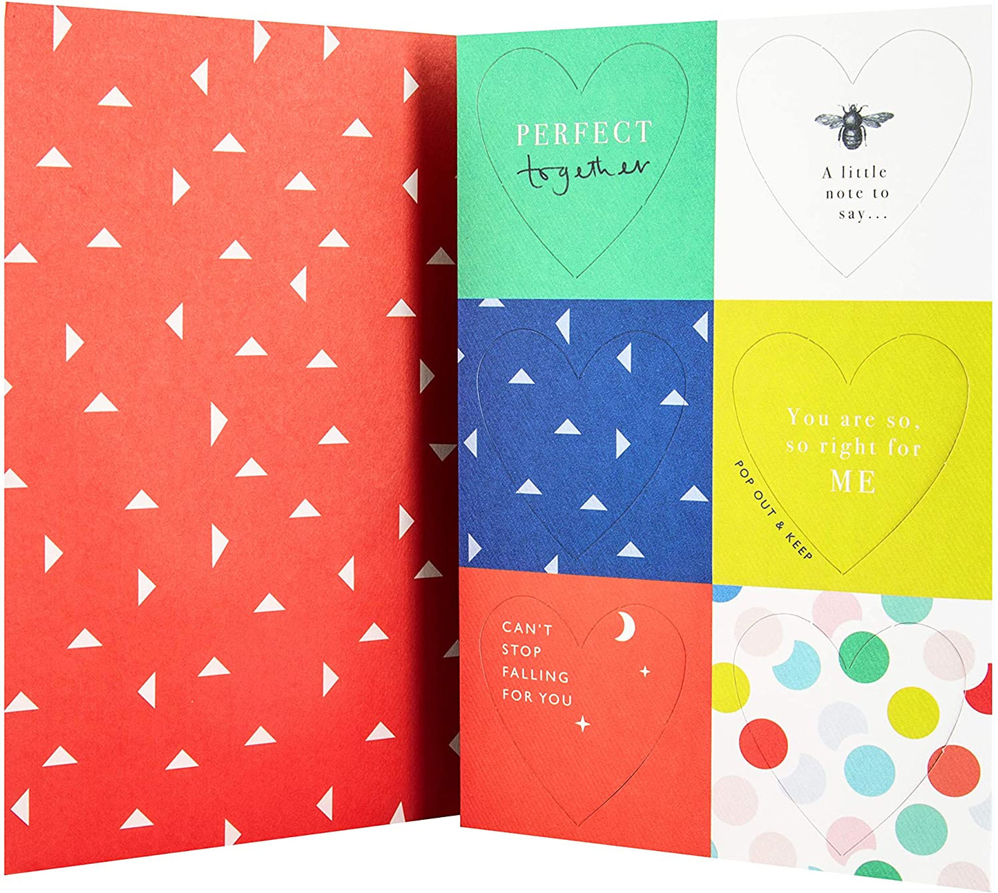 Valentine's Day Card For The One I Love with Detachable Love Note Keepsakes