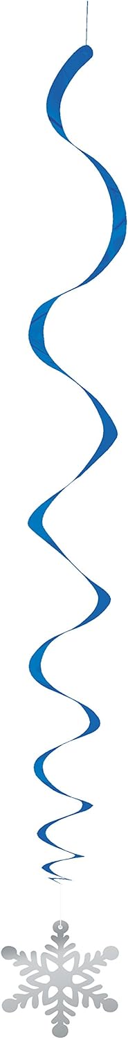 Pack of 3 26" Christmas Snowflake Hanging Swirl Decorations