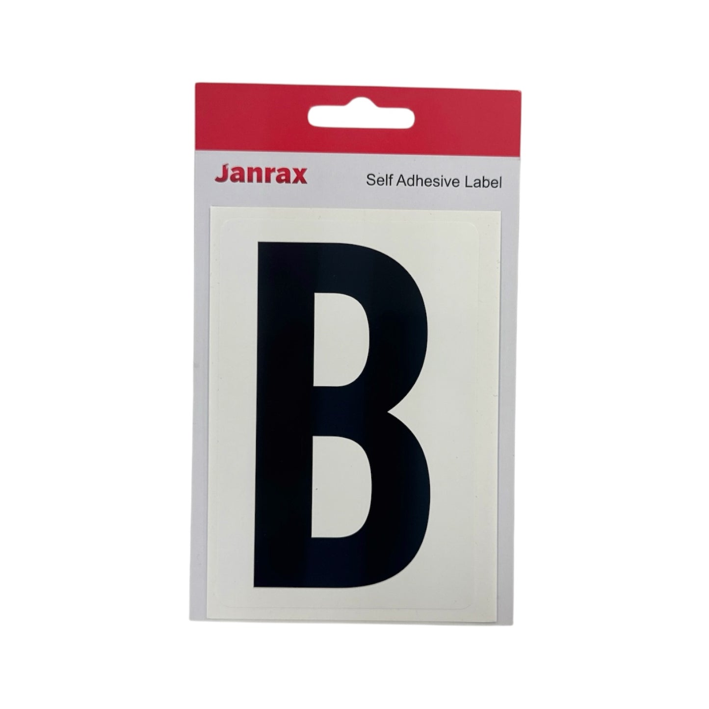 Pack of 12 Waterproof Wheelie Bin Black Letter B Sticker