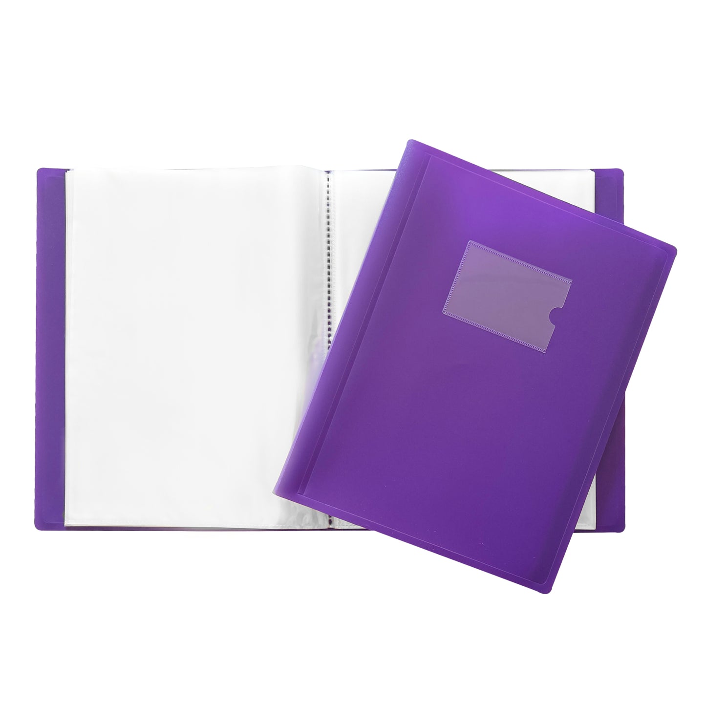 Pack of 10 A4 80 Pocket Purple Flexible Cover Display Books