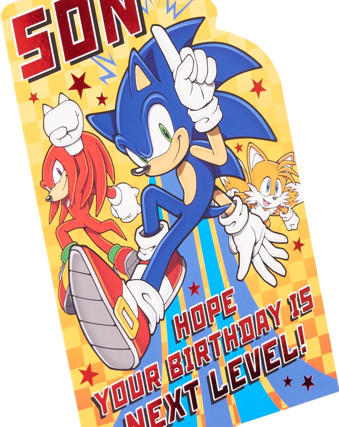 Sonic the Hedgehog Next Level Design Son Birthday Card