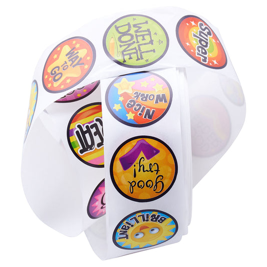 Roll of 200 Stickers Reward by Cleaver Kidz