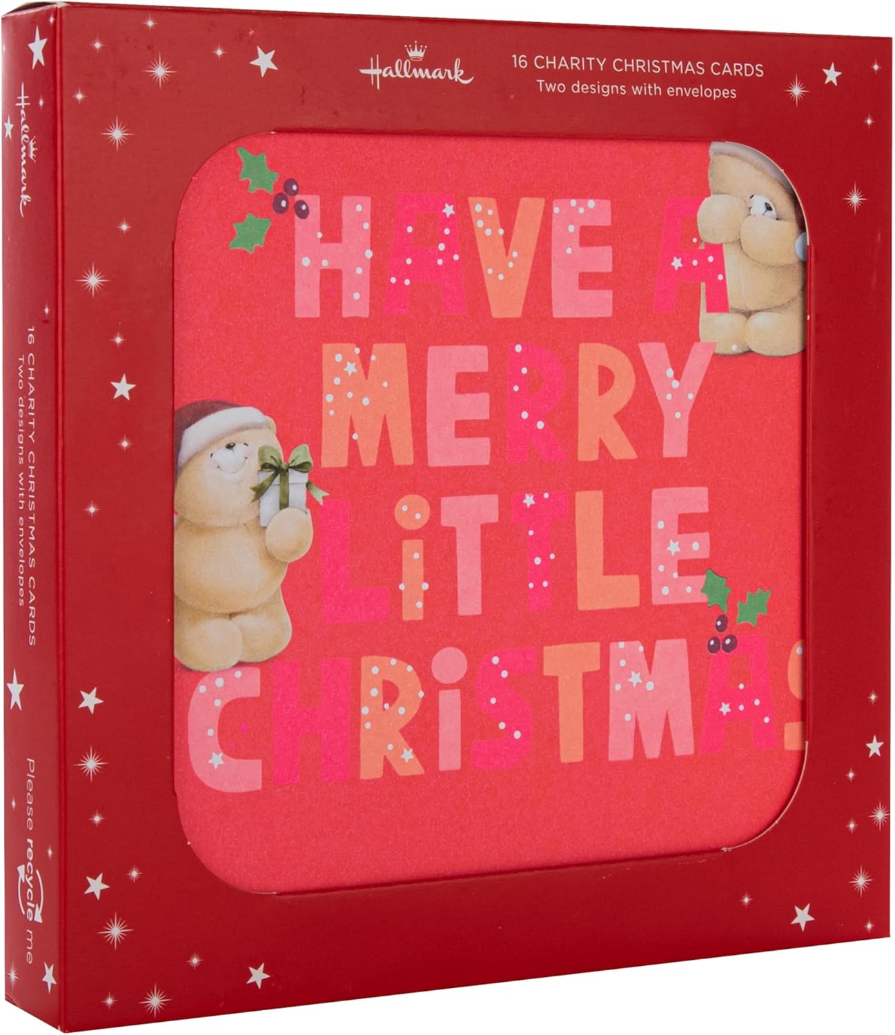 Forever Friends Pack of 16, 2 Designs Multipack Charity Christmas Cards