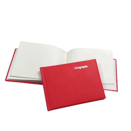 100 Pages Red Autograph Book – School Leavers Signature, End of Term Memory Book
