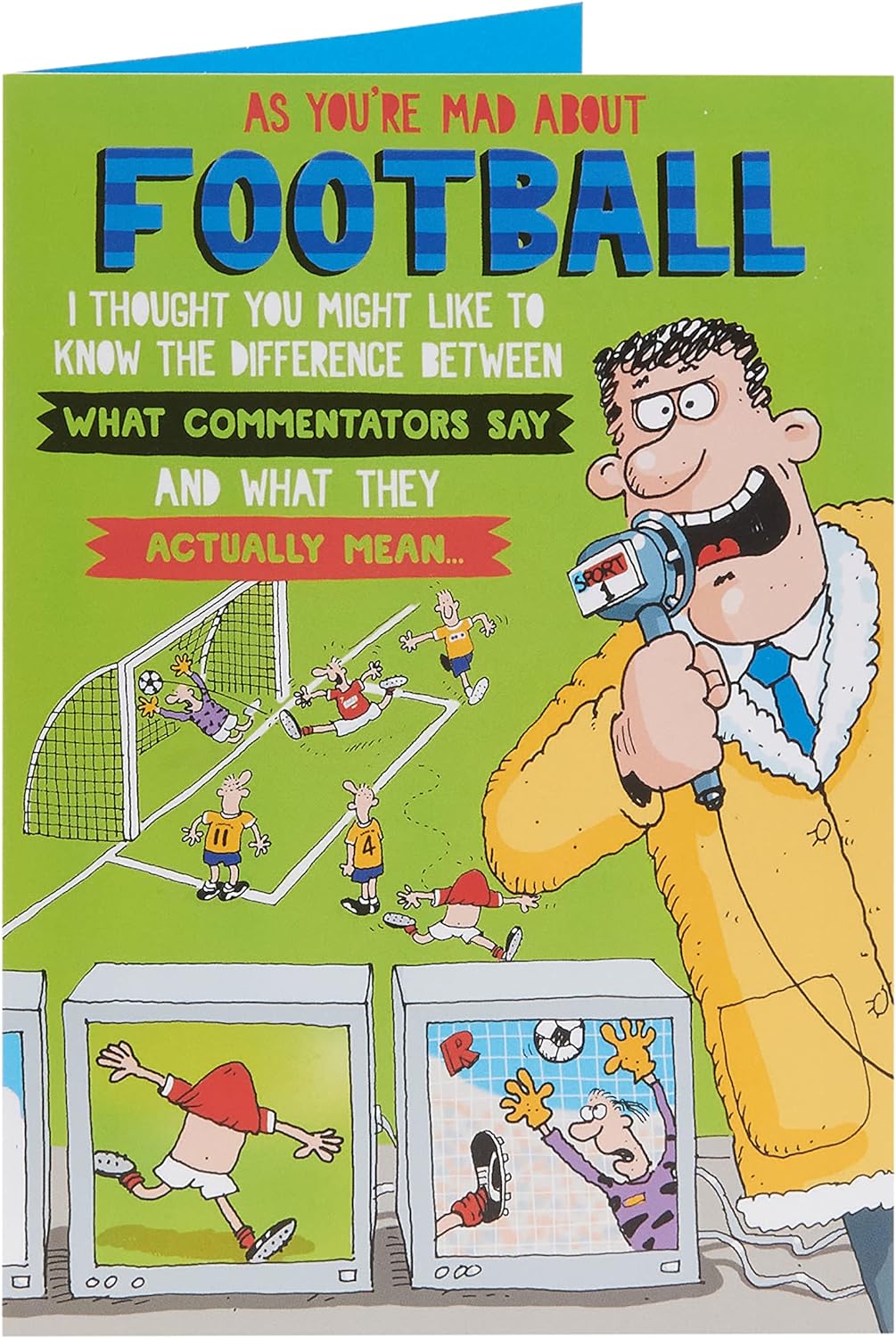 Football Design Birthday Card