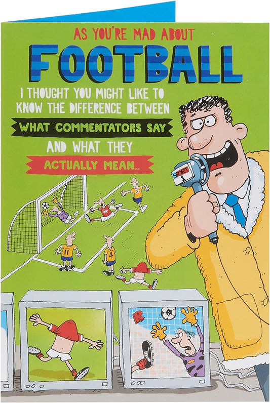 Football Design Birthday Card