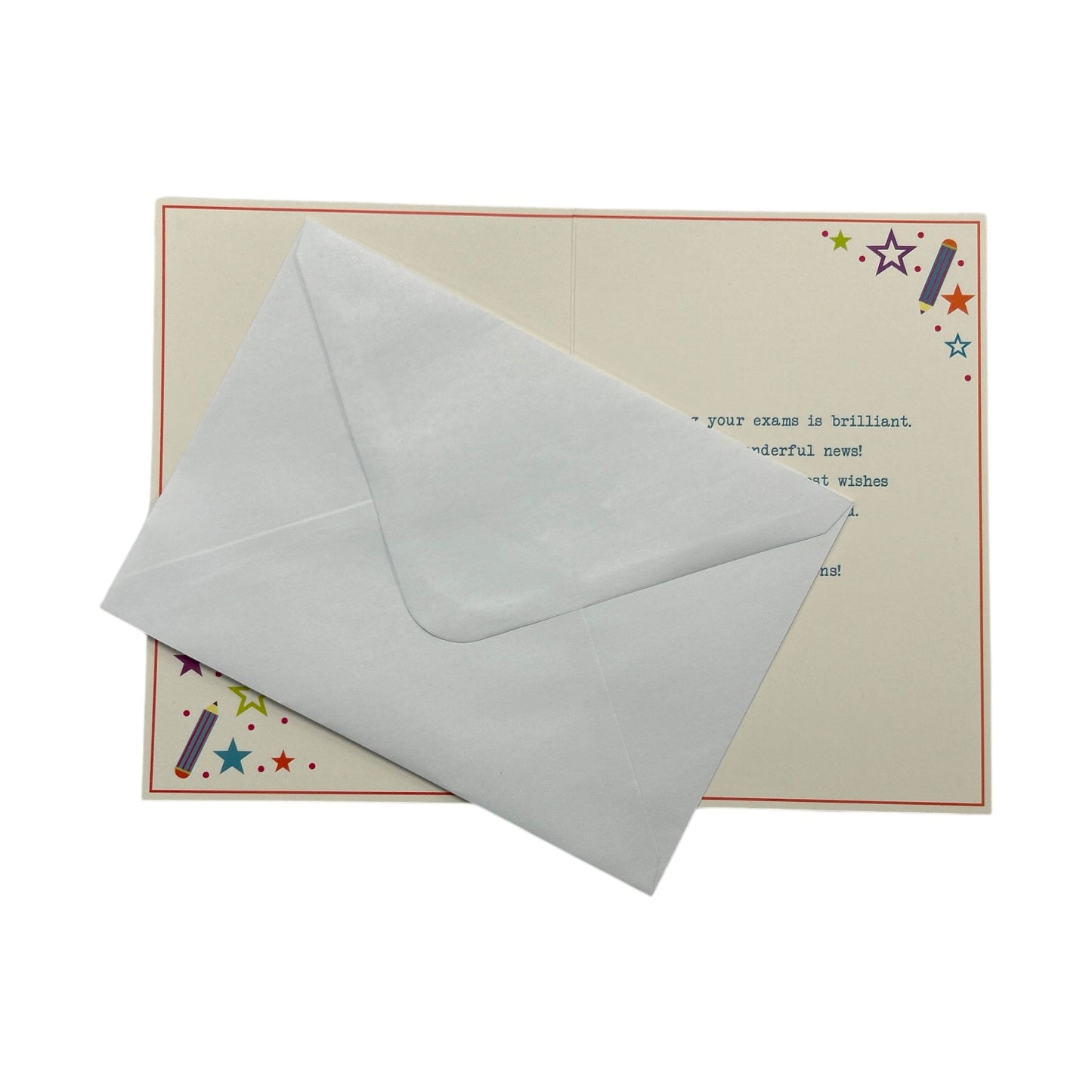 To Grandson You Passed Your Exam Stars Design Congratulations Card