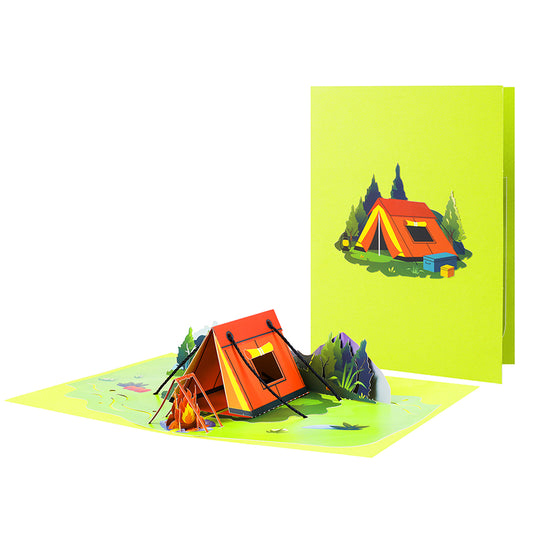 Forest Retreat Adventure Pop Up Greeting Card