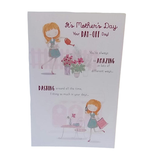 Your Day Off Day Lovely Verse Anyone Someone Mother's Day Card 