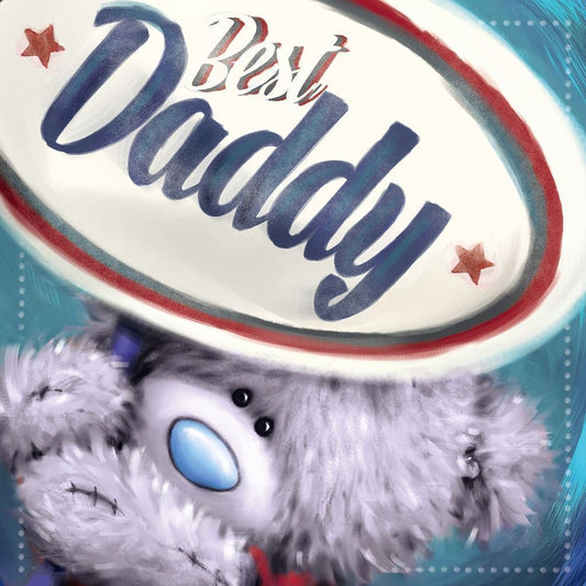 Best Daddy Me to You Bear Square Father Day Card 