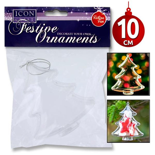 Decorate your Own Christmas Ornaments Tree 10cm by Icon Craft