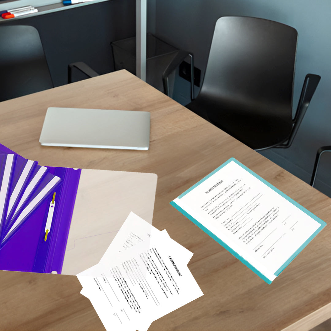 Pack of 12 Red A4 Project Folders by Janrax