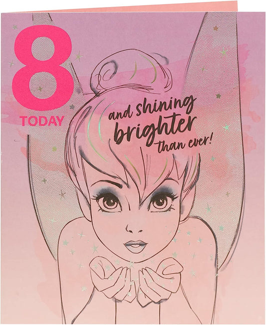 Disney Princess Tinker Bell 8th Birthday Card 