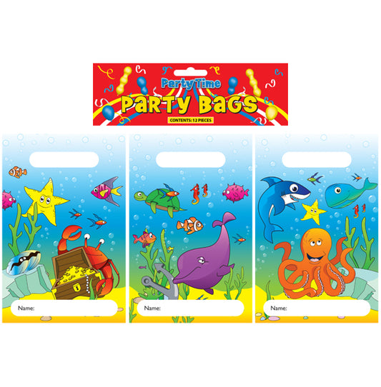 Pack of 12 Sea life Party Bags