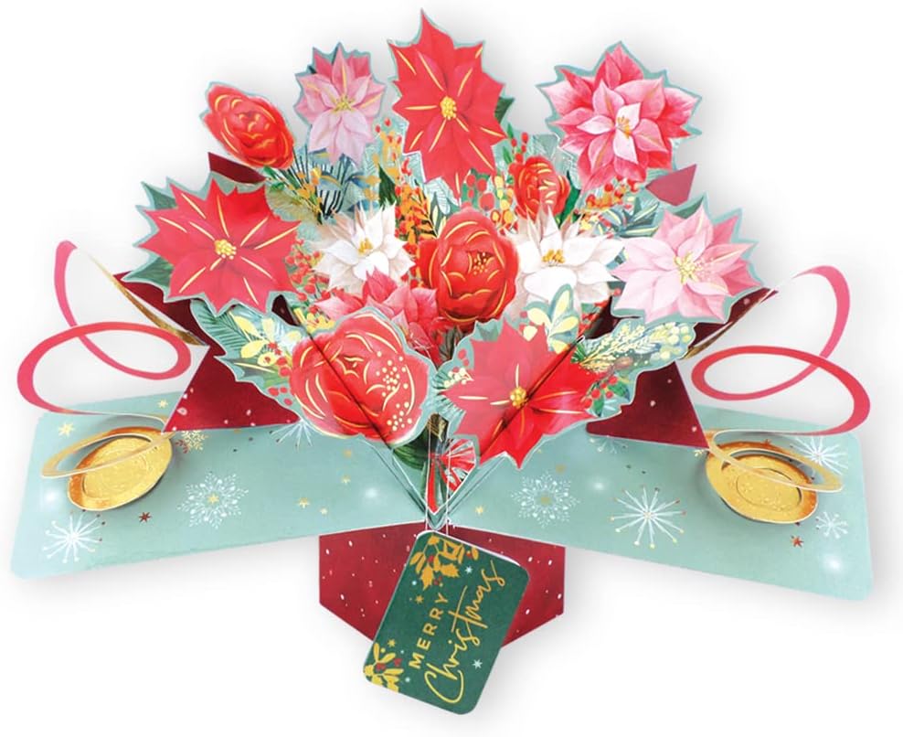 Bouquet 3D Pop Up Christmas Card