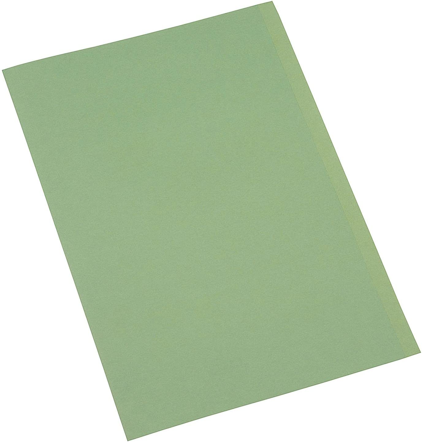 Square Cut Folder Mediumweight 250gsm Foolscap Green (Pack of 100)