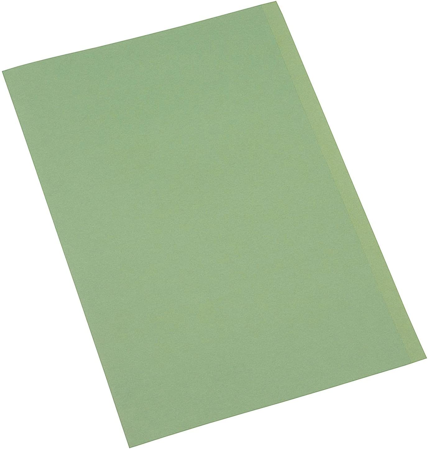 Square Cut Folder Mediumweight 250gsm Foolscap Green (Pack of 100)