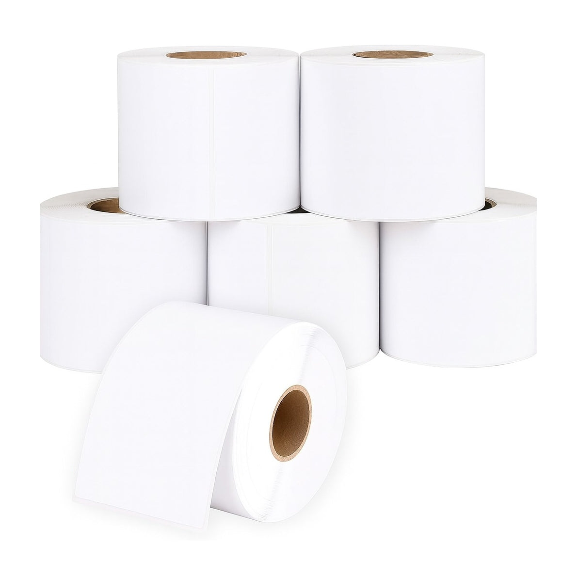 12 x Roll of 500 White Self Adhesive Thermal Printer Labels 4" x 6" (10.16 x 15.24cm)