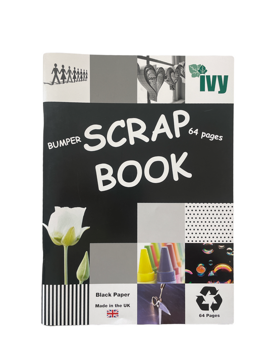 Pack of 10 Extra Large 64 Pages Black Paper Scrapbooks by Ivy